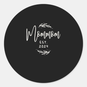 Moeder Opgericht 2024 Grappige oma Ronde Sticker