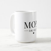 Moeder Opgericht 2026 Koffiemok (Voorkant links)