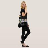 Moeder Opgericht 3 Foto Zwart Tote Bag (Op model)