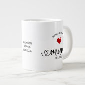 Moeder Opgericht Bevorderd Tot Mama Grote Koffiekop (Voorkant rechts)