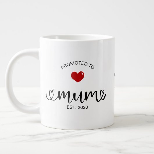 Moeder Opgericht Bevorderd Tot Mama Grote Koffiekop (Links)