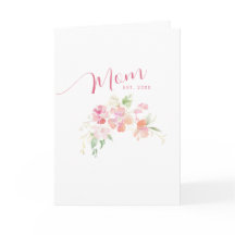 Moeder Opgericht Blush Roze Bloemige Moederdag