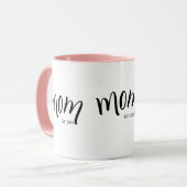 Moeder Opgericht Cute Stijl Aangepast Jaar  Mok (Voorkant links)
