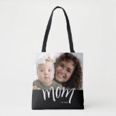 Moeder Opgericht Dops Wit Aangepast Jaar Nieuwe Ma Tote Bag (Voorkant)
