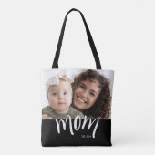 Moeder Opgericht Dops Wit Aangepast Jaar Nieuwe Ma Tote Bag (Achterkant)