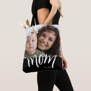 Moeder Opgericht Dops Wit Aangepast Jaar Nieuwe Ma Tote Bag