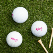 Moeder Opgericht Eenvoudig Script Moedercadeau Golfballen (Insitu Gras)