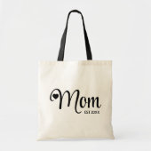 Moeder Opgericht Eenvoudig Script Moedercadeau Tote Bag (Voorkant)