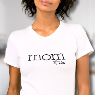 Moeder Opgericht Eenvoudige Moeder T-shirt