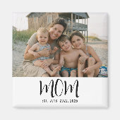 Moeder Opgericht Foto Cadeau Magneet (Voorkant)