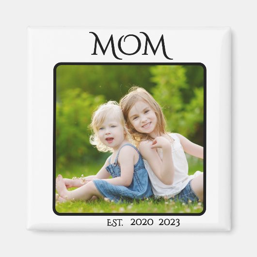 Moeder Opgericht Foto Cadeau Magneet (Voorkant)