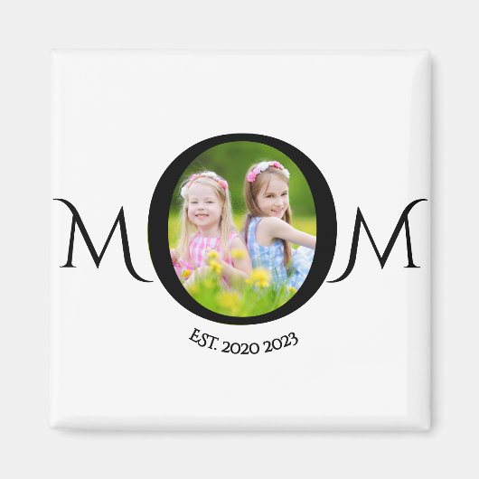 Moeder Opgericht Foto Cadeau Magneet (Voorkant)