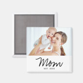 Moeder Opgericht Foto Cadeau Magneet (Voorkant / Achterkant)