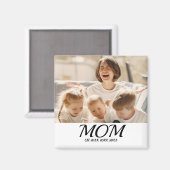Moeder Opgericht Foto Cadeau Magneet (Voorkant / Achterkant)