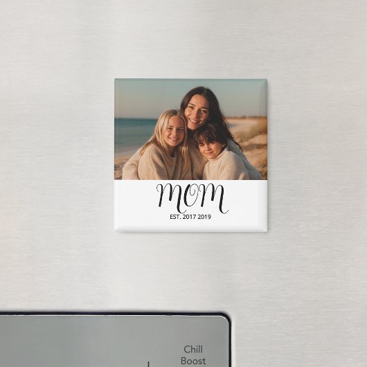 Moeder Opgericht Foto Cadeau Magneet