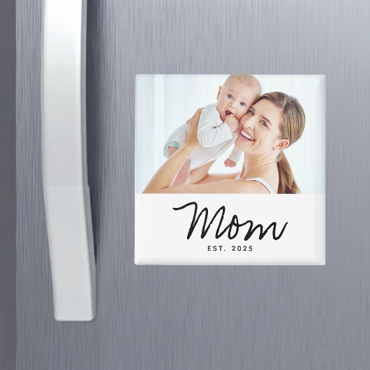 Moeder Opgericht Foto Cadeau Magneet