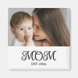 Moeder Opgericht Foto Cadeau Magneet