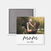 Moeder Opgericht Foto Cadeau Magneet (Voorkant / Achterkant)