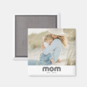 Moeder Opgericht Foto Cadeau Magneet (Voorkant / Achterkant)