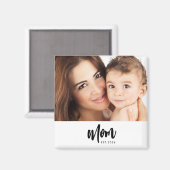 Moeder Opgericht Foto Cadeau Magneet (Voorkant / Achterkant)