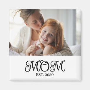 Moeder Opgericht Foto Cadeau Magneet