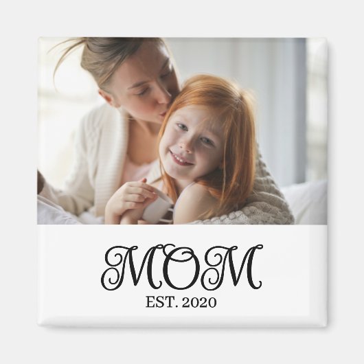 Moeder Opgericht Foto Cadeau Magneet (Voorkant)