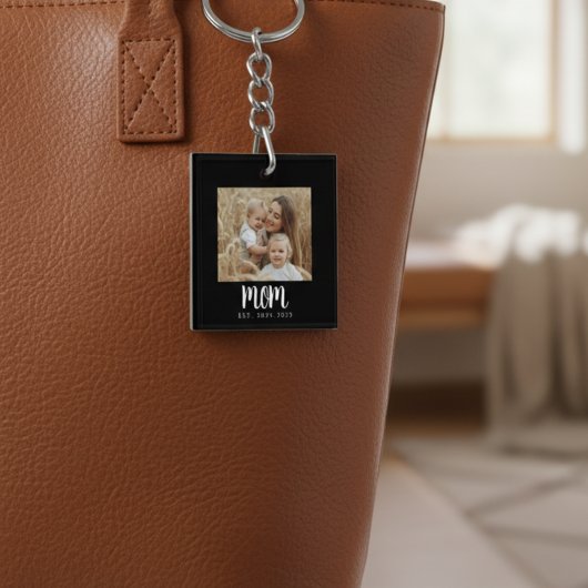 Moeder Opgericht Foto Cadeau Magneet Sleutelhanger