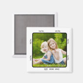 Moeder Opgericht Foto Geschenk Magneet (Voorkant / Achterkant)