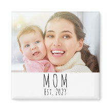 Moeder Opgericht Foto Geschenk Magneet