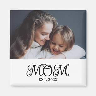 Moeder Opgericht Foto Moederdag Cadeau Magneet