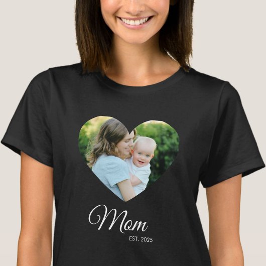 *Moeder Opgericht Foto Moederdag Cadeau T-Shirt