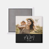 Moeder Opgericht Foto Moederdag Magneet (Voorkant / Achterkant)