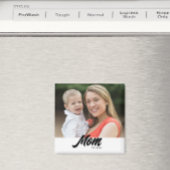 Moeder Opgericht Foto Moederdag Magneet