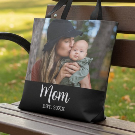 Moeder Opgericht Foto Moederdag Tote Bag