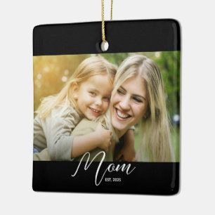 Moeder Opgericht Foto Nieuwe Moeder Geschenk Sleut Keramisch Ornament