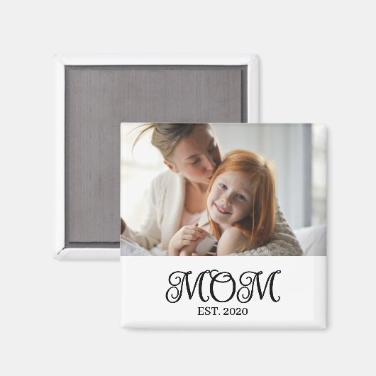 Moeder Opgericht Fotocadeau Magneet (Voorkant / Achterkant)