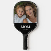 Moeder Opgericht Fun Script Foto Pickleball Paddle (Achterkant)