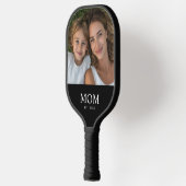 Moeder Opgericht Fun Script Foto Pickleball Paddle (Links)