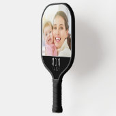 Moeder Opgericht Fun Script Foto Pickleball Paddle (Links)