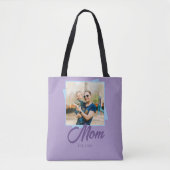 Moeder Opgericht Jaar met Foto Tote Bag (Voorkant)