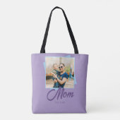 Moeder Opgericht Jaar met Foto Tote Bag (Achterkant)