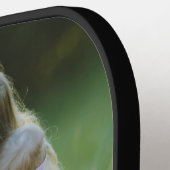 Moeder Opgericht Leuk Schrift Foto Pickleball Paddle (Links Detail)