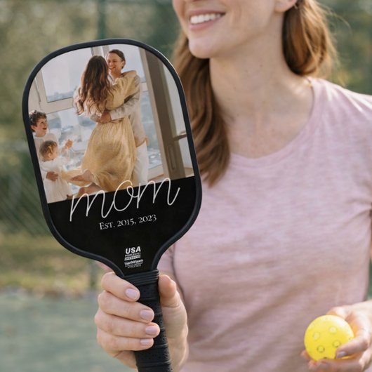 Moeder Opgericht Leuk Schrift Foto Pickleball Paddle