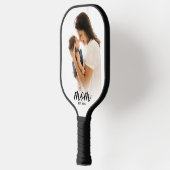 Moeder Opgericht Leuk Schrift Foto Pickleball Paddle (Links)