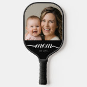 Moeder Opgericht Leuk Script Foto Aangepast Pickleball Paddle (Achterkant)