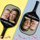 Moeder Opgericht Leuk Script Foto Aangepast Pickleball Paddle