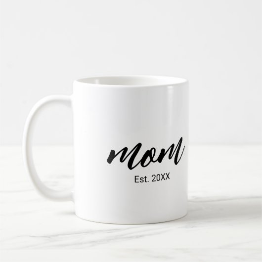 Moeder Opgericht Nieuw Moeder Cadeau Koffiemok (Links)