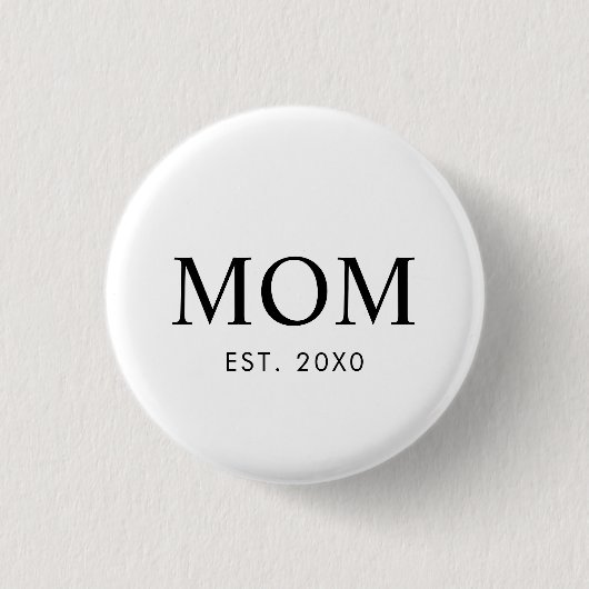 Moeder Opgericht Nieuw Moeder Cadeau Ronde Button 3,2 Cm (Voorkant)