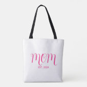 Moeder Opgericht Nieuw Moeder Cadeau Tote Bag (Achterkant)