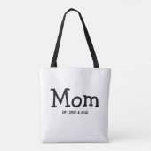 Moeder Opgericht Nieuw Moeder Cadeau Tote Bag (Achterkant)